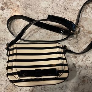 Kate Spade Ivory/black small crossbody bag